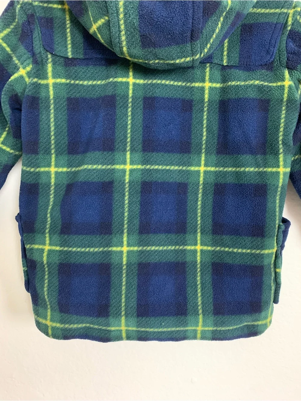 Gap Toddler Plaid Fleece Duffle Coat Toggle